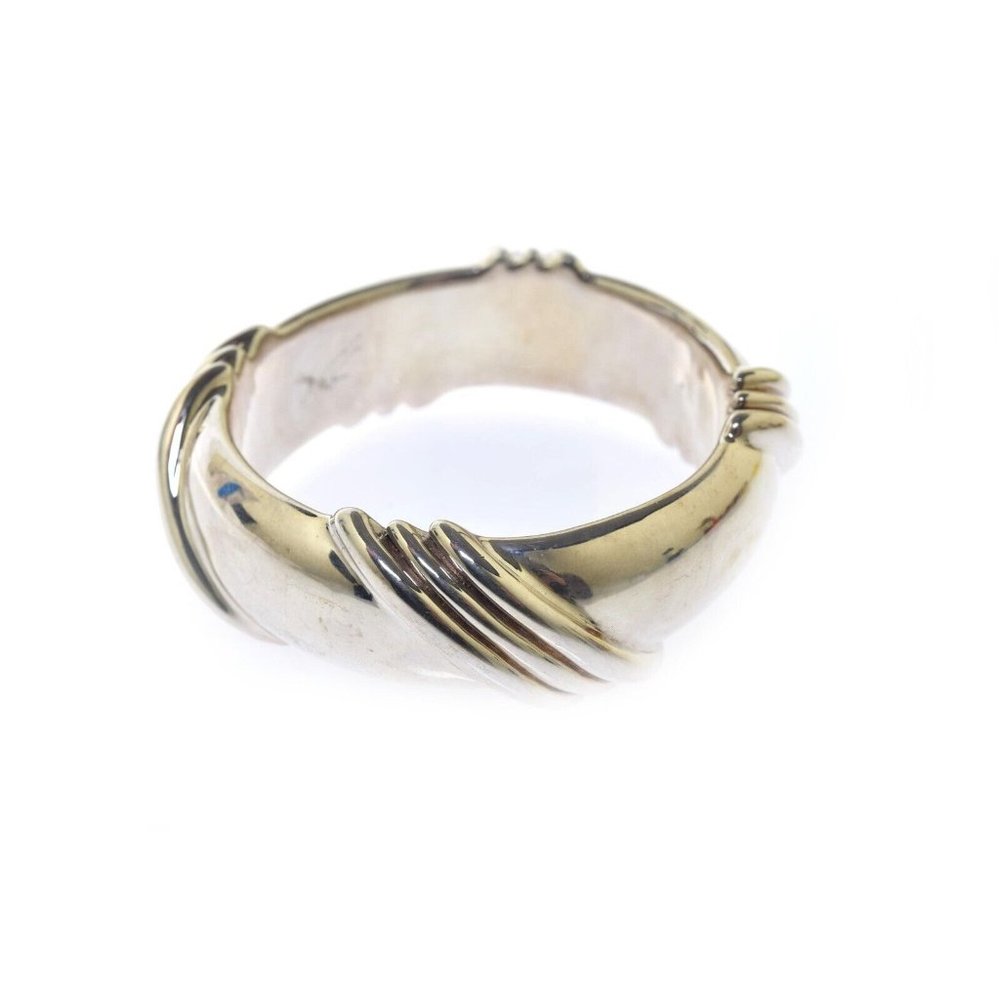 Sterling Silver 925 On Wax Bangle Bracelet 90 Grams